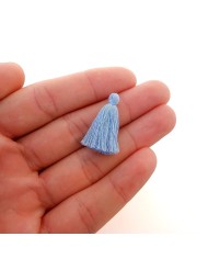 100 ADET - Mini Boy Püskül - 3cm - Mavi