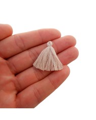 100 ADET - MİNİ BOY  PÜSKÜLÜ - 3CM - AÇIK BEJ