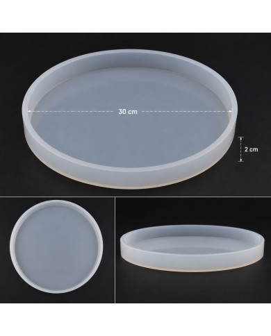 2cm Derinlik de 30cm Yuvarlak Masa & Sehpa - Hobi Silikon