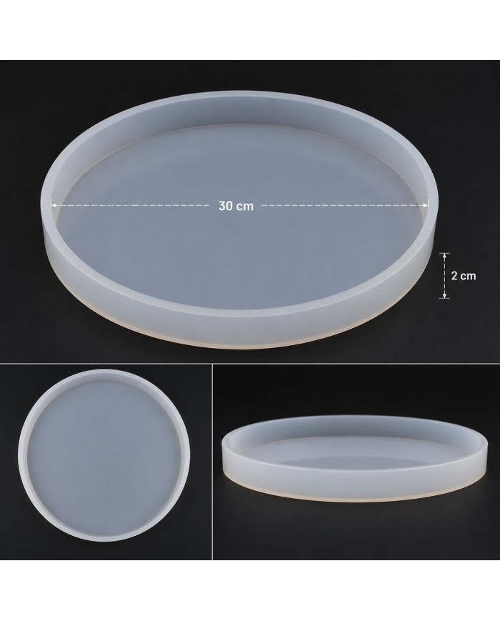 2cm Derinlik de 30cm Yuvarlak Masa & Sehpa - Hobi Silikon