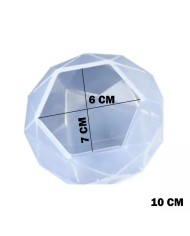 Altıgen Şekilli - Reçine Epoksi ve Mum Kalıbı 6.5 cm -Kod:1015
