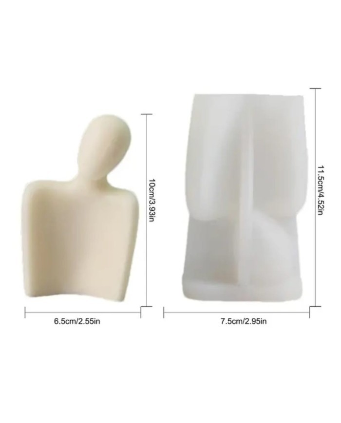 Bakışan Heykel Model 2 Mum Kalıbı - Hobi Silikon Kalıbı -Kod:467