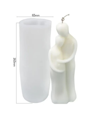 Hamile Çift Mum Kalıbı - Hobi Silikon Kalıbı -Kod:1083B