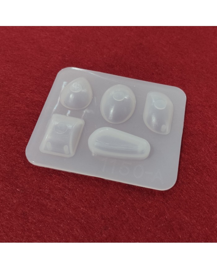 Çoklu Oval Reçine Epoksi Kalıp - Kolye Ucu Takı 5'li -Kod:114