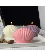 Küçük İstiridye Mum Kalıbı - Hobi Silikon Kalıbı -Kod:1059 Küçük