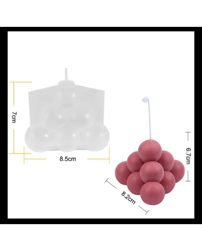 Üzüm Mum Kalıbı - Hobi Silikon Kalıbı -Kod:408