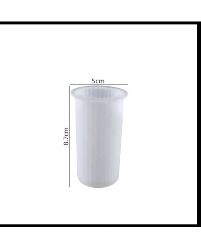 Zayıf Silindir Mum Kalıbı - Hobi Silikon Kalıbı -Kod:450