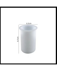 Tombul Silindir Mum Kalıbı - Hobi Silikon Kalıbı -Kod:415