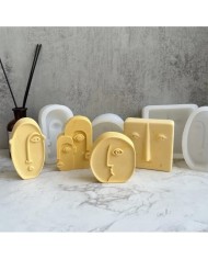 Yan Surat Mum Kalıbı - Hobi Silikon Kalıbı -Kod:514