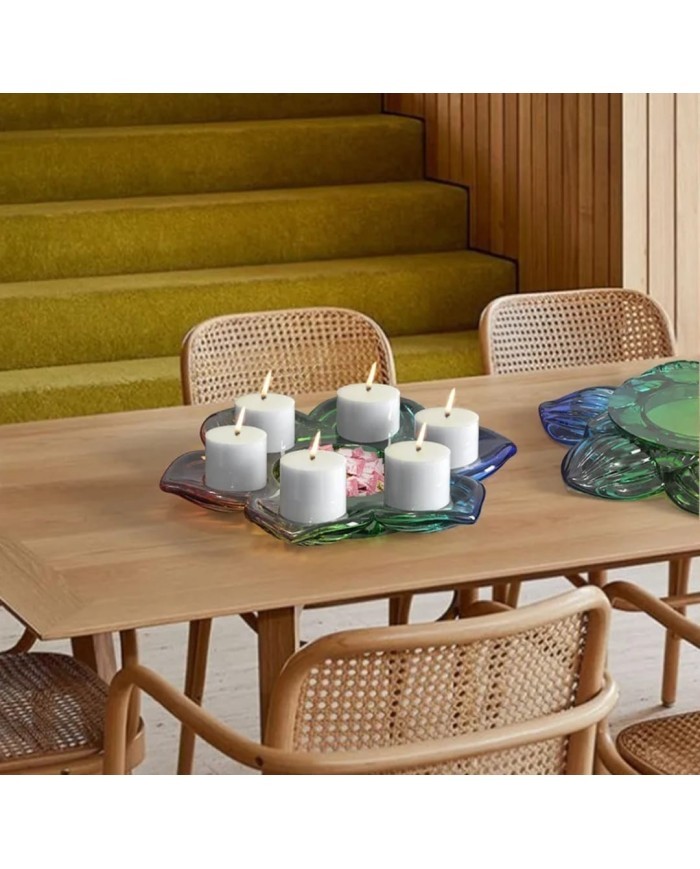 Çiçek Mum Altlığı Epoksi Kalıbı - Hobi Silikon Kalıbı -Kod:1070