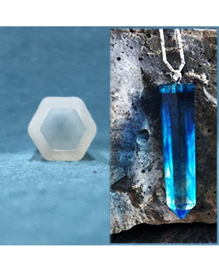 Altıgen Kolye Takı Reçine Epoksi Kalıp -Kod:147