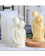 Bakışan Çift Mum Kalıbı - Hobi Silikon Kalıbı -Kod: