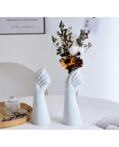 Kol Vazo Dekoratif Beton Kalıbı - Hobi Silikon Kalıbı -Kod:1212