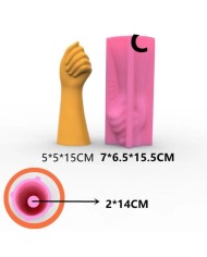 Kol Vazo Dekoratif Beton Kalıbı - Hobi Silikon Kalıbı -Kod:1212