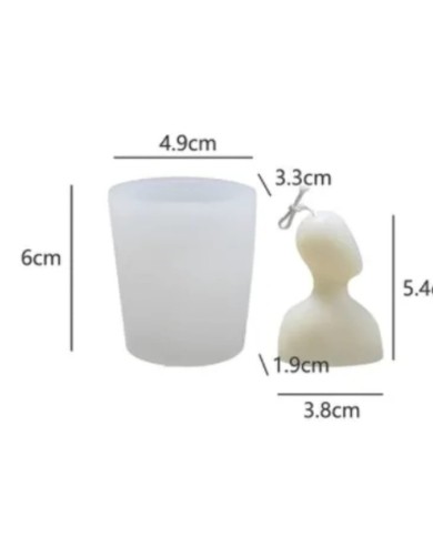 Göğe Bakan Adam Mum Kalıbı - Hobi Silikon Kalıbı -Kod:1124