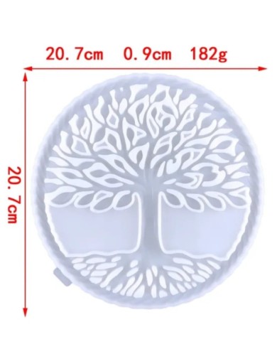 Hayat Ağacı Dekoratif Epoksi ve Beton Kalıbı - Hobi Silikon Kalıbı -Kod: