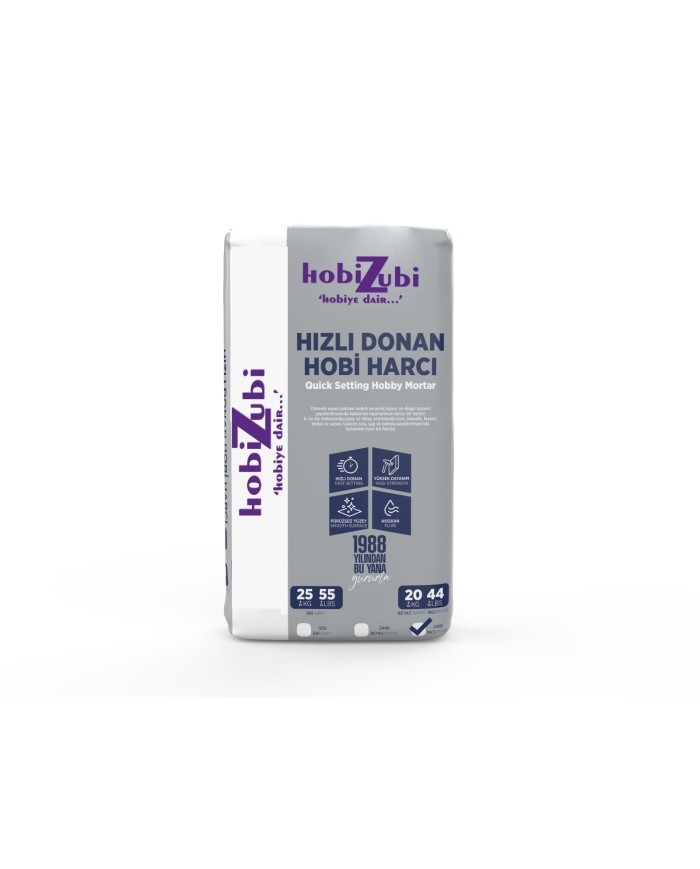 Kod:2440 - Hızlı Donan Hobi Harcı - Beyaz - 10KG