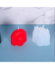 Gökkuşağı Silikon Mum Epoksi Kalıp - Kod:418